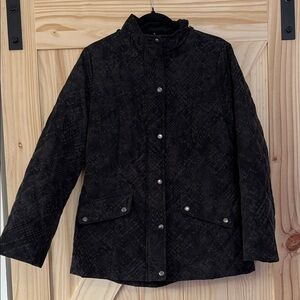 Breckenridge Women's Black Patterned Puffer Jacket